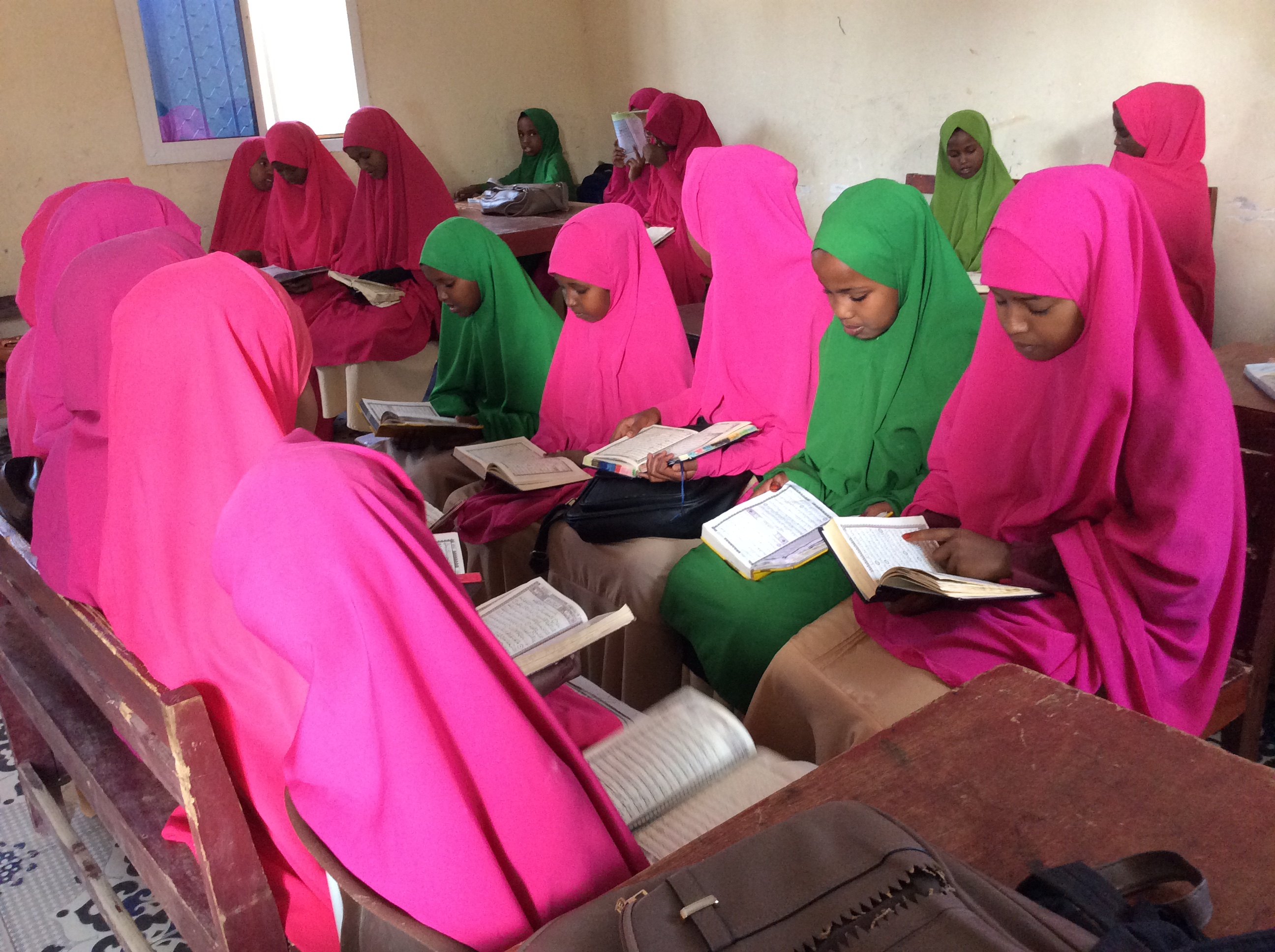 Girls in Quran and Islamic studies class